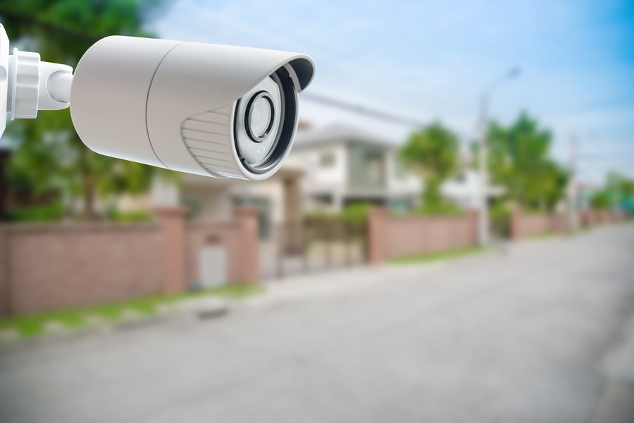 Mobile camera monitoring an apartment construction site